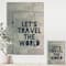 Designart - Lets Travel The World - Cottage Canvas Wall Art